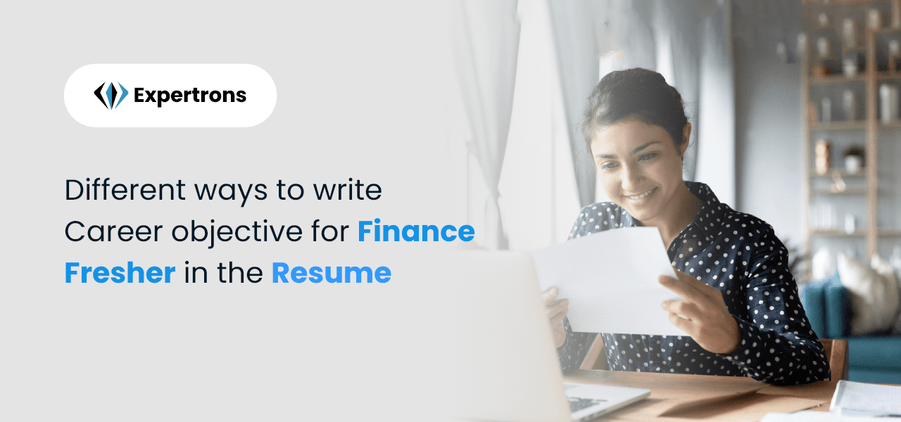 career objective for finance fresher