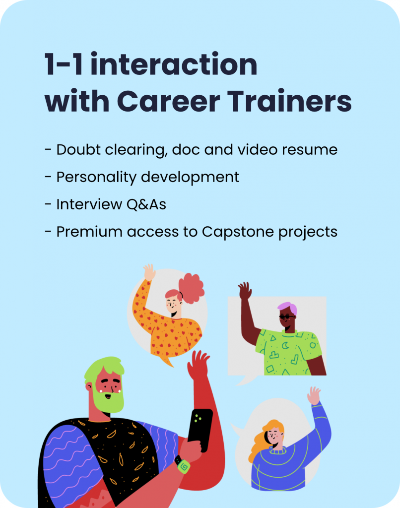online interaction with career trainers